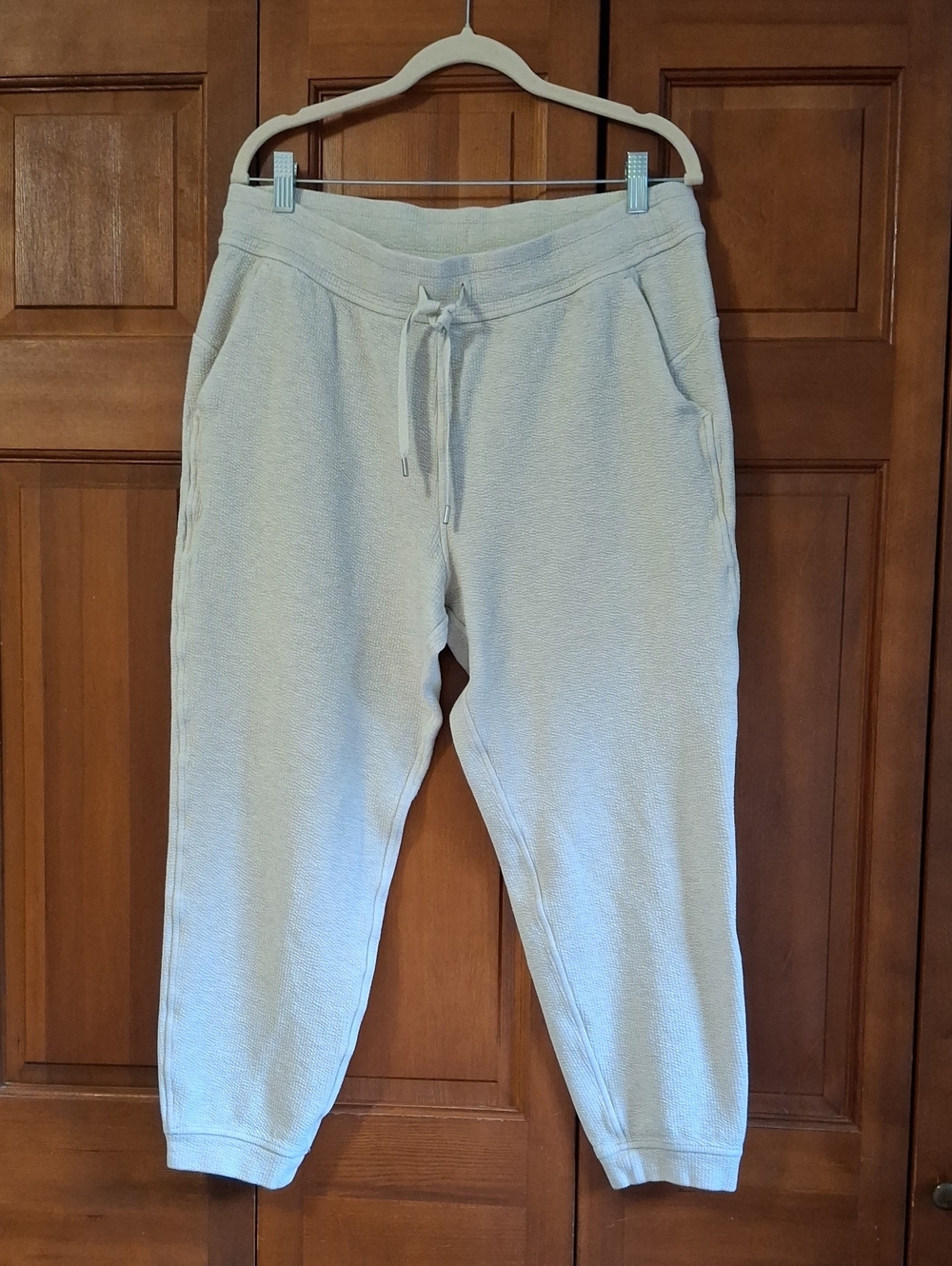 lululemon Scuba High Rise French Terry Drawstring Joggers Size 12 Cotton Blend
